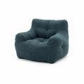 Poltrona in Poliestere e Schiuma Blu Scuro 100x90x85 cm